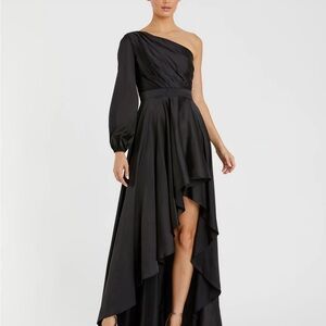 IEENA FOR MAC DUGGAL 49141 
High Low One Shoulder Flowy Gown